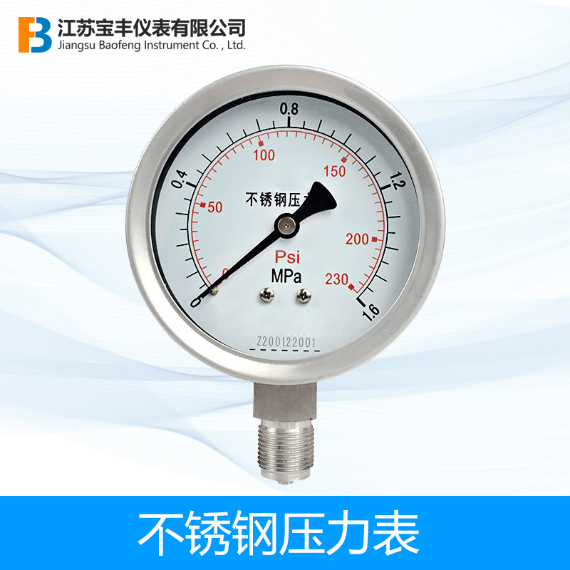 不锈钢压力表Y100耐震电接点